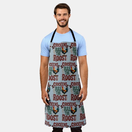 Tablier Les poulets gouvernent la ferme rustique la plus p (Porté)