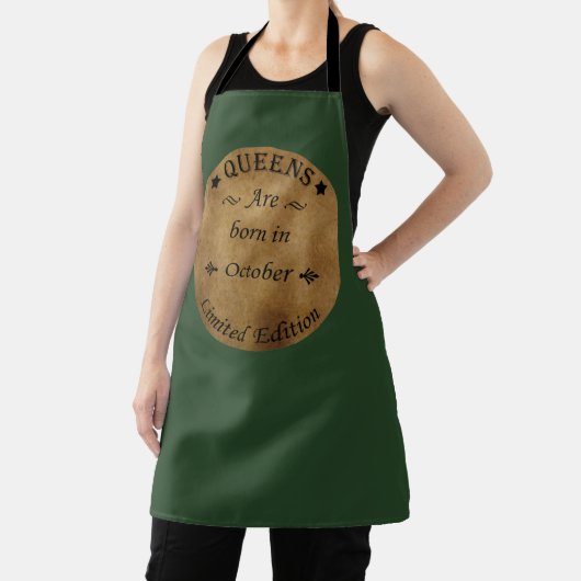 Tablier Les reines sont nées en octobre (Insitu)