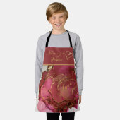 Tablier Les roses sont Red Apron (Porté)