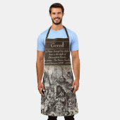 Tablier Les sept péchés mortels - Apron de la cupidité (Porté)