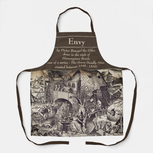 Tablier Les Sept Péchés Mortels - Envy Apron (Recto)