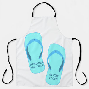 Tablier Les souvenirs sont faits en tongs, design été