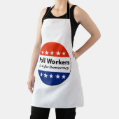 Tablier Les Travailleurs Du Sondage Le Font Pour La Démocr (Insitu)