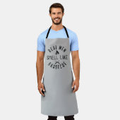 Tablier Les vrais Hommes Sentent Comme Un Barbecue (Porté)
