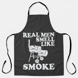 Tablier Les vrais hommes sentent le T-shirt au barbecue fu