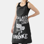 Tablier Les vrais hommes sentent le T-shirt au barbecue fu (Insitu)