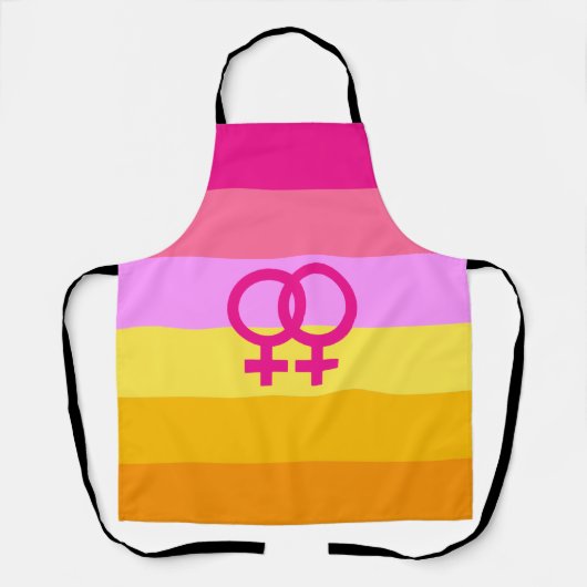 Tablier Lesbienne Dawn Pride Femmes qui aiment les femmes (Recto)