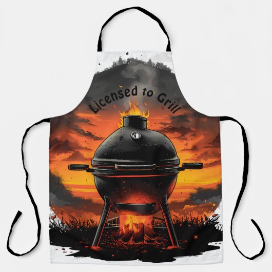 Tablier L'espace barbecue ultime pour les Grill Warriors (Recto)