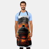 Tablier L'espace barbecue ultime pour les Grill Warriors (Porté)