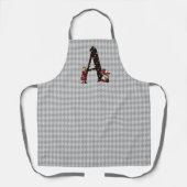 Tablier Lettre A de la Reine des Coeurs et Alice de Wonder (Recto)