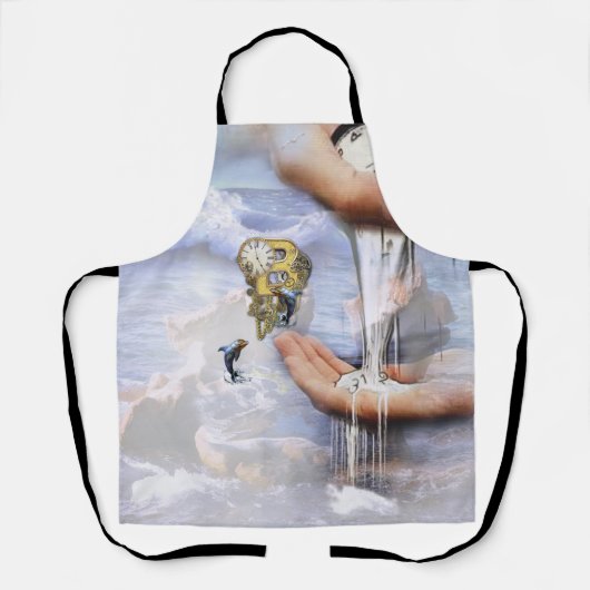 Tablier Lettre d'anniversaire de Steampunk B T-shirt tout- (Recto)