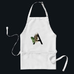 Tablier LETTRE Feuille Tropicale Faux Gold Foil A Monogram<br><div class="desc">LETTRE Feuille Tropicale Faux Gold Foil A Apron Monogramme | Tablier Boho monogramme avec feuilles tropicaux aquarelles avec faux accent de feuille d'or. Ce tablier tropical est parfait pour l'été. Cette conception est disponible dans d'autres éléments.</div>