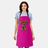 Tablier Lettre style dinde de Thanksgiving (Porté)
