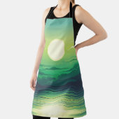 Tablier Lever de soleil dans la mer habillage d'illustrati (Insitu)