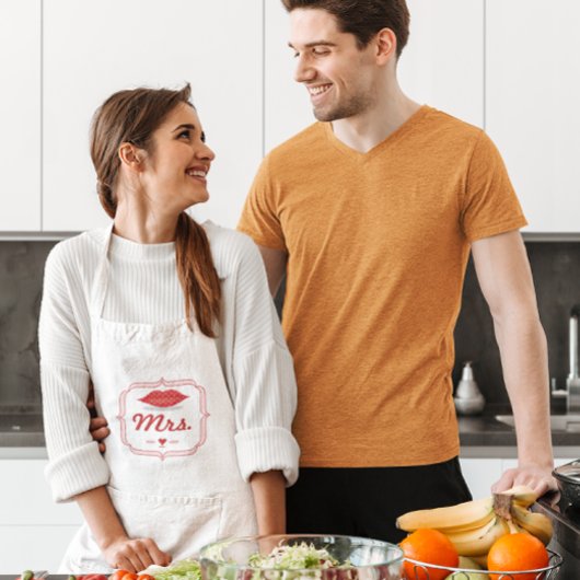 Tablier Lèvres Mme Hipster Vintage Retro Mariée