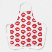 Tablier Lèvres Rouges, Rouge À Lèvres, Baiser, Motif Des L (Recto)