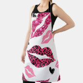 Tablier Lèvres scintillantes : Motif de mode Leopard (Insitu)
