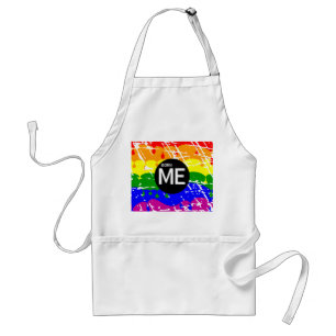 Tablier LGBT Pride Drapeau Déchirant Peinture Born Me