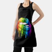 Tablier LGBT Rainbow Lip Gay pride (Insitu)