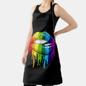 Tablier LGBT Rainbow Lip Gay pride (Insitu)