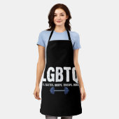 Tablier LGBTQ Legs Glutes Biceps Triceps Quads Gym Lover (Porté)