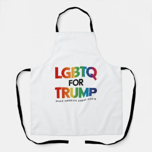 TABLIER LGBTQ POUR TRUMP GAY LESBIENNE POUR TRUMP 2024 