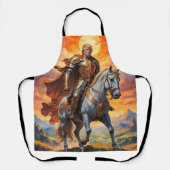 Tablier L'héroïque guerrier Trump en or (Recto)