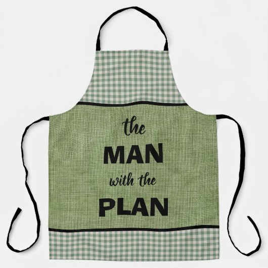 Tablier L'homme avec le plan vert et En vichy vérifier (Recto)