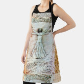 Tablier L'HOMME VITRUVIEN - Parchemin antique (Insitu)