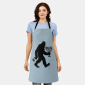 Tablier L'Humour juif Bigfoot Hanoukka Chanukah Hilarié (Porté)