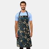 Tablier Libellule bleue vintage (Porté)