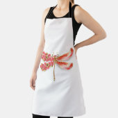 Tablier libellule de fleurs avec sakura de bijoux (Insitu)