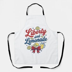 Tablier Liberté et limonade patriotique Lemon vecteur T-sh