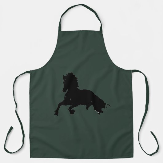 Tablier Liberté - Pop Art Horse Celtic Grayish Green (Recto)