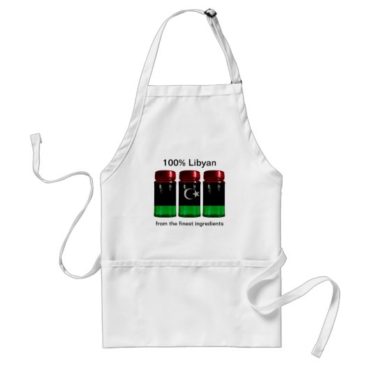 Tablier Libye Drapeau Jars d'épices Apron (Devant)