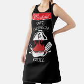 Tablier Licence De Grill 007 Parodie BBQ Apron Pour Hommes (Insitu)
