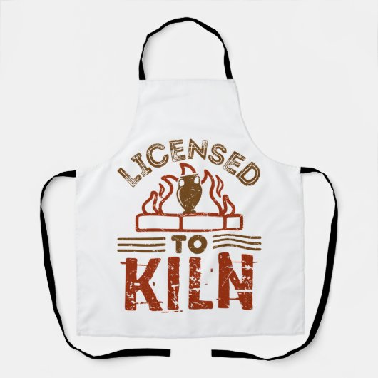 Tablier Licence pour Kiln Pottery Maker Céramics (Recto)
