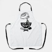 Tablier Lick My Bowls (Recto)