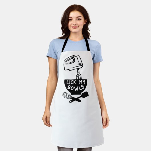 Tablier Lick My Bowls (Porté)