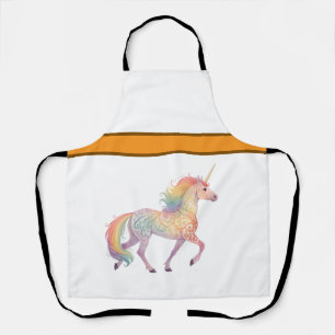 Tablier Licorne Arc-en-Ciel Magique Personnalisée