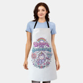 Tablier Licorne avec des frontières Charme Vêtements Graph (Porté)