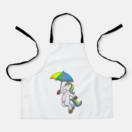 Tablier Licorne avec parapluie (Recto)