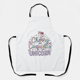 Tablier Licorne Cherry Coquette Licorne Original Zazzle De