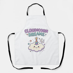 Tablier Licorne Cloudicorn Rêves Tendance Graphique Tee De