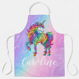 Tablier licorne colorée magique
