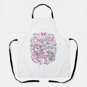 Tablier Licorne Coquette Bow Licorne Mignonne Graphique T 