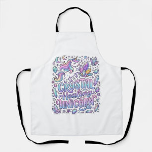 Tablier Licorne Cristal Guérison Cadeau Licorne Idée Vecto