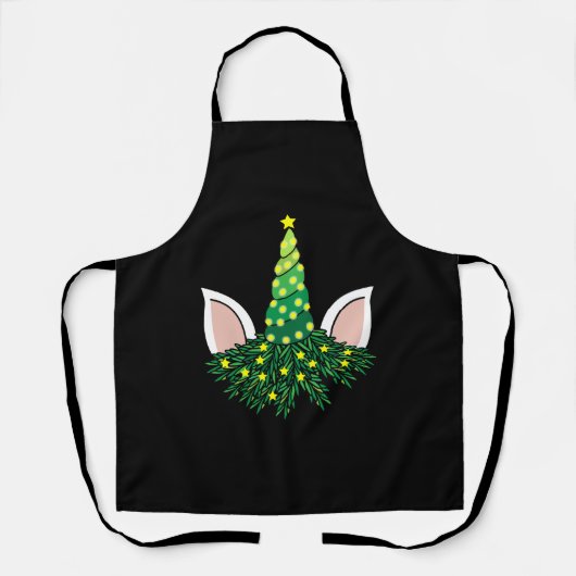Tablier licorne de l'arbre de noël (Recto)