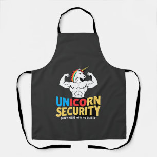 Tablier Licorne de sécurité de frère drôle ne plaisante pa