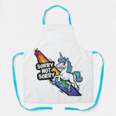 Tablier Licorne Désolée pas Désolée (Recto)